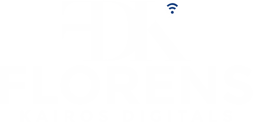 Florens Kairos Digitals official logo final White
