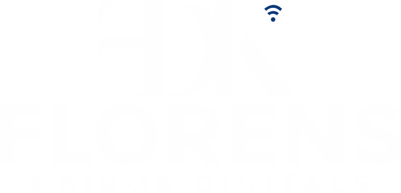 Florens Kairos Digitals official logo final White