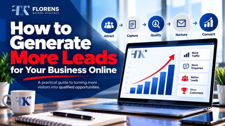 How to generate more leads for your business online through a five-stage lead generation funnel.